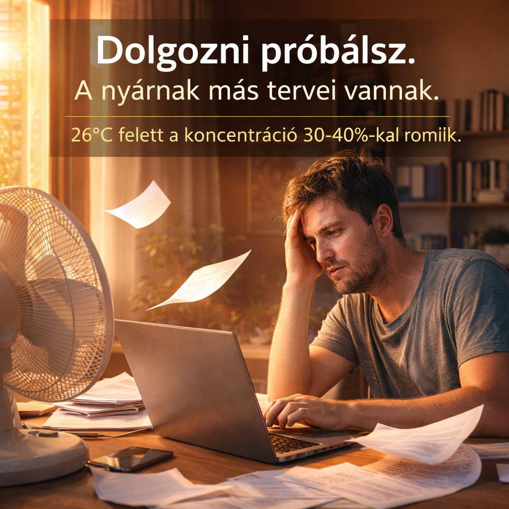 Miért romlik a koncentráció 26°C felett?